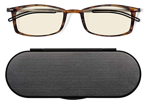ThinOptics Frontpage BlueLight Blocking Computer Reading Glasses and Milano Aluminum Case Tortoise FramesBlue Light Filtering - Image 2