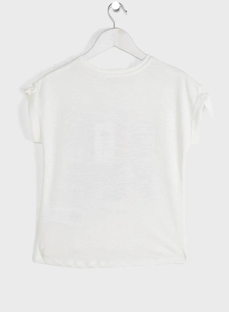 NAME IT Kids Leaf Print T-Shirt