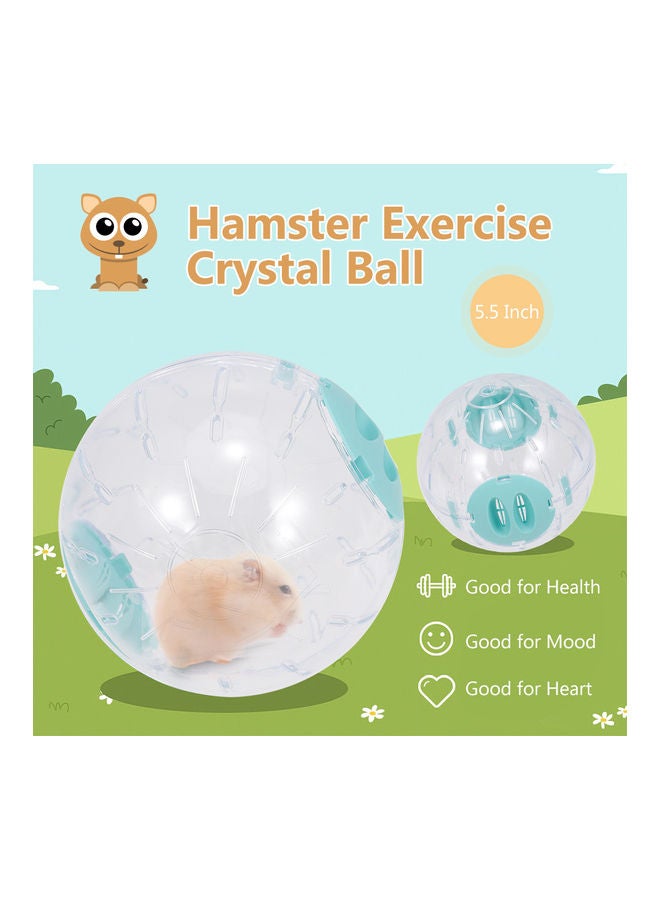 إسكدنيا كرة تمارين رياضية للهامستر أزرق/ أبيض - Image 1