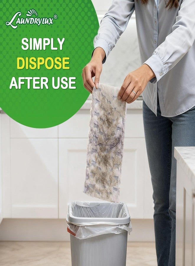 LAUNDRYLUX Heavy Duty Dry Sweeping Cloths Refills Compatible with Swiffer Sweeper, Multi Surface Pet Dry Pads Refill, Floor Cleaner for Dust, Hair, Dirt, Disposable Duster Mop Pad - 32 Count - Image 5
