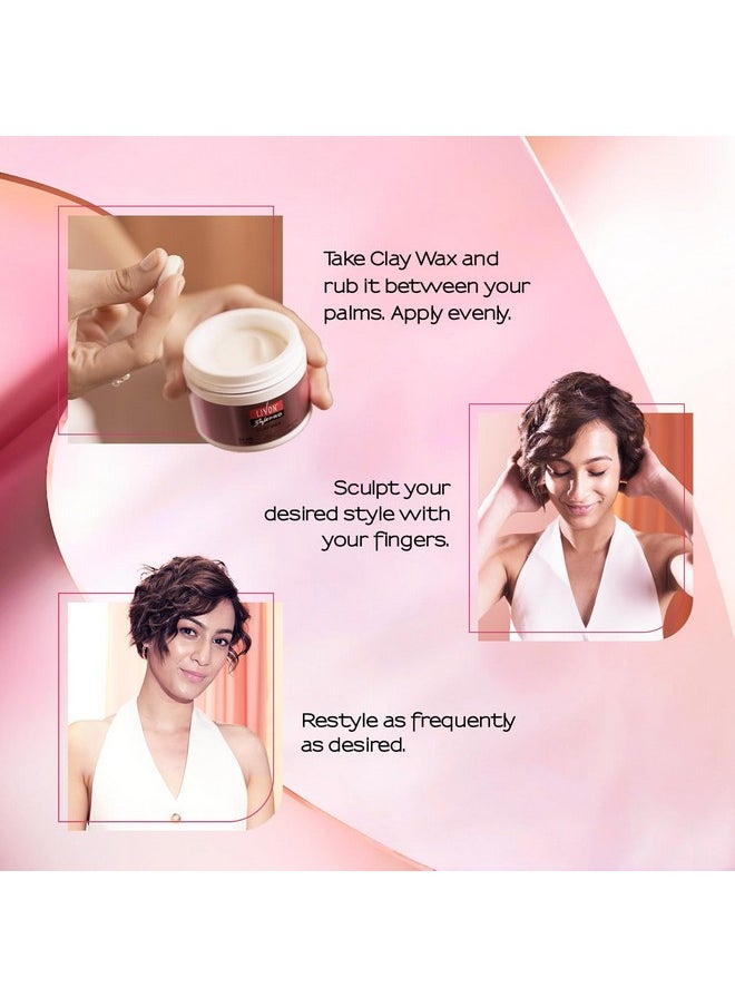 Livon Style Pro Hair Clay Wax For Women & Men| Sculpt & Style With Matte Finish |24 Hour Definition| With Kaolin Clay & Avocado | All Hair Types | 100G  - Image 5