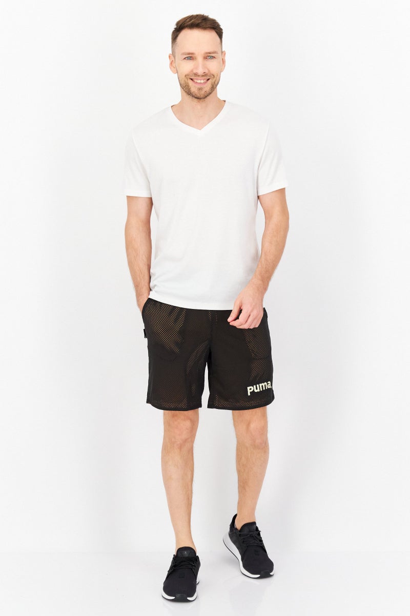 PUMA Men Relaxed Fit Drawstring Training Shorts, Black - Image 2