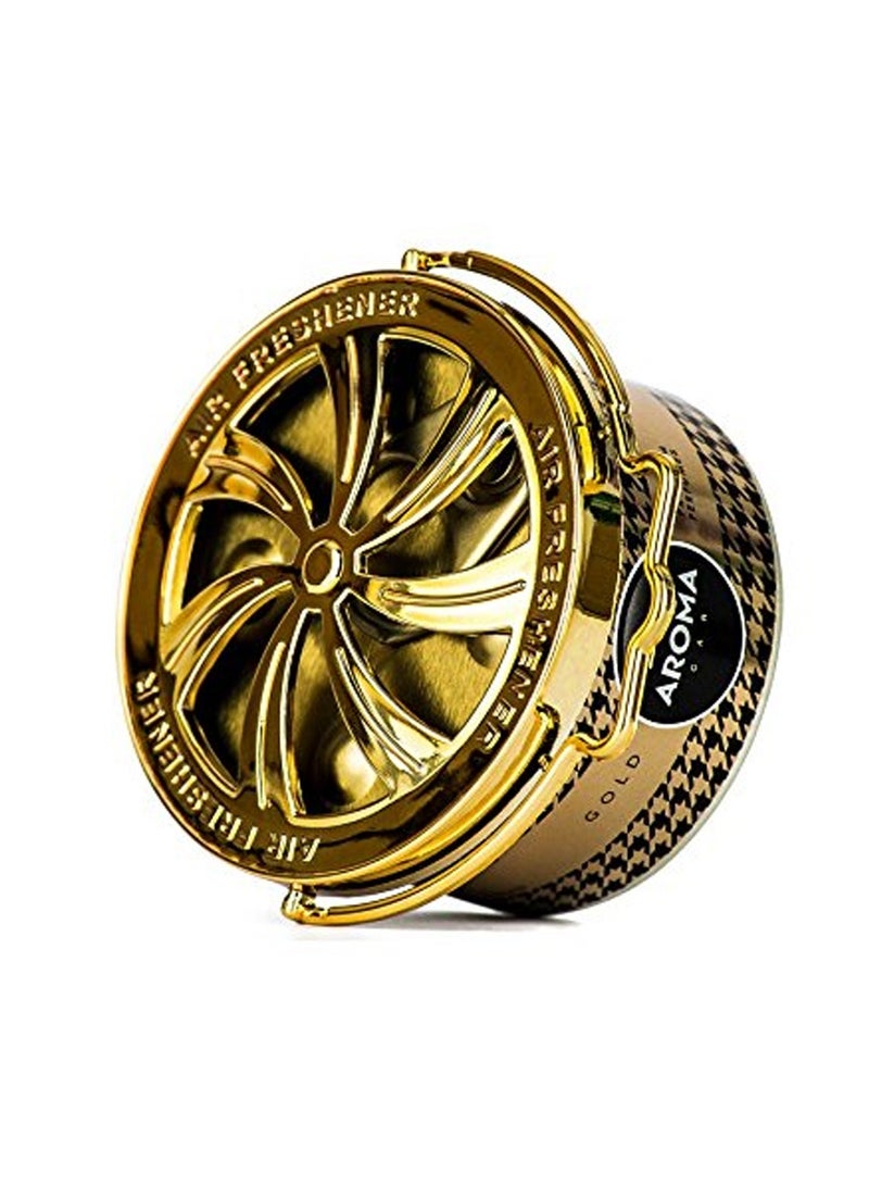 Aroma Car Dashboard Perfume Gold 40g – Long-Lasting air Freshner, Adjustable Fragrance, Leak-Proof Design - Image 2