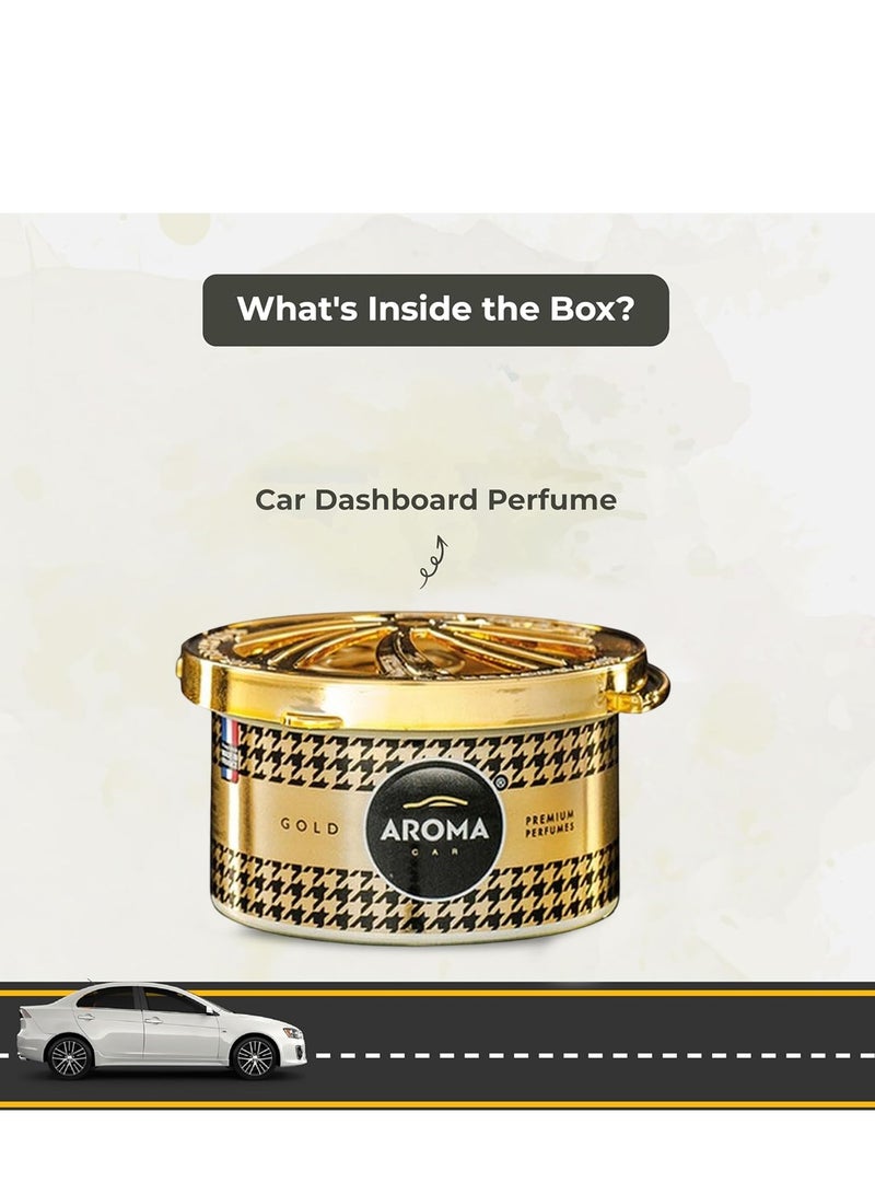 Aroma Car Dashboard Perfume Gold 40g – Long-Lasting air Freshner, Adjustable Fragrance, Leak-Proof Design - Image 4