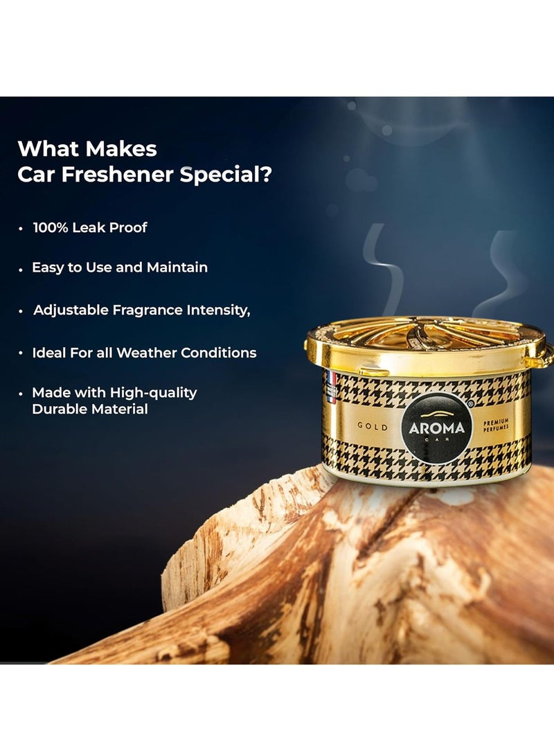 Aroma Car Dashboard Perfume Gold 40g – Long-Lasting air Freshner, Adjustable Fragrance, Leak-Proof Design - Image 5