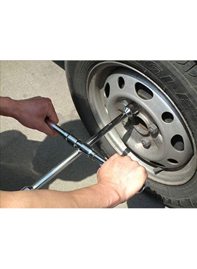4-Way Folding Automotive Lug Wrench – Covers 17/19/21/23mm for All Cars and Vans - Image 2