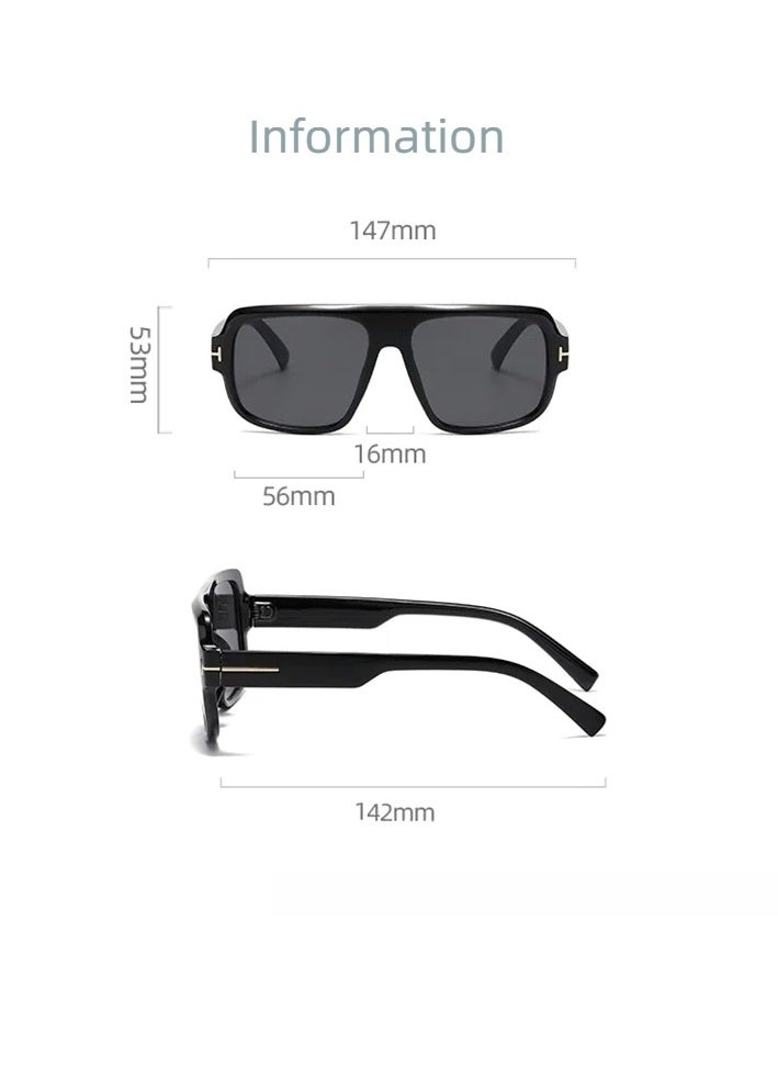 TF Stylish Sunglasses Trendy UV Protection Shades for Men & Women Polarized Lens for Clear Vision Lightweight & Comfortable for All-Day Wear  - Image 5
