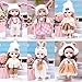 TNDCKP 6 Pcs 6 Inch Princess Girl Mini Cute Dolls Sister Small Princess Dolls Miniature Little Girl for 3 Year Old Girls - Image 2
