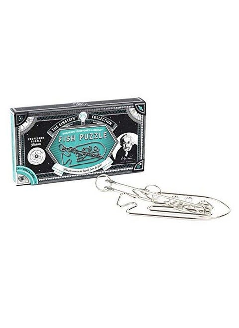 The Einstein Collection Einstein’S Fish/Metal Entanglement Puzzle/Interlocking Brain Teaser/Professor Puzzle 3D Brain Teaser Puzzle