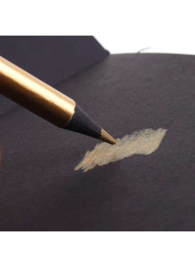 Brutfuner This Model Metal Color Lead Gold And Silver Pencil 12 Color Black Wood Color Painting Special Pencil - Image 4