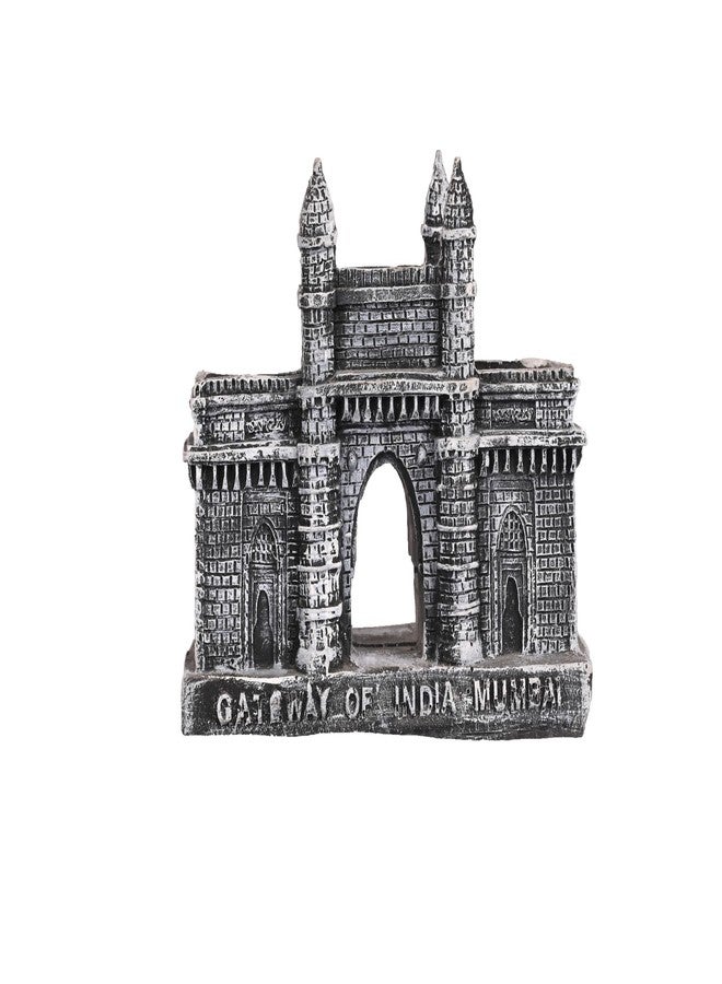 KariGhar Polyresin Mumbai Gateway of India Souvenir Replica Model Showpiece Silver Color L5xB11.5xH8 Cm - Image 4