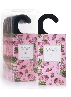 SYOSI Rose Hanging Sachet Closet Deodorizer 1 Pack 12 Pcs Scent Sachet Drawer Freshener Closet Air Freshener Scented Deodorizer Freshener for Home Car Long Lasting Scented Sachets Smell Goods  - Image 1