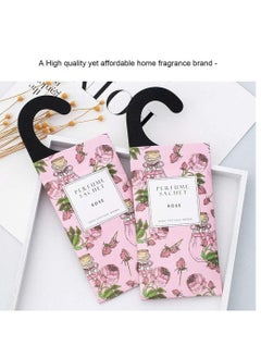 SYOSI Rose Hanging Sachet Closet Deodorizer 1 Pack 12 Pcs Scent Sachet Drawer Freshener Closet Air Freshener Scented Deodorizer Freshener for Home Car Long Lasting Scented Sachets Smell Goods  - Image 4