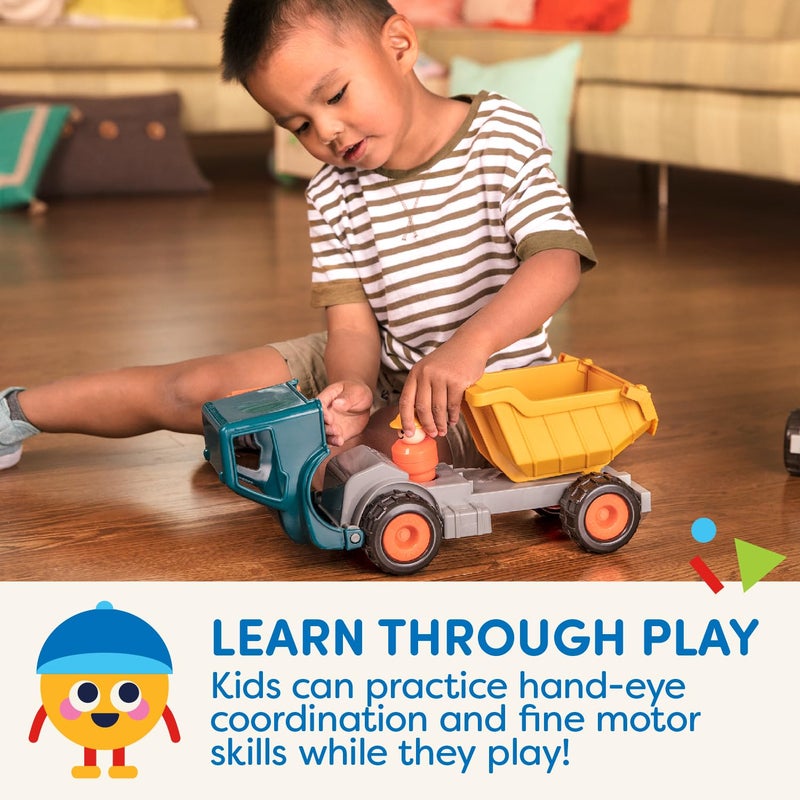 Battat â€“ Yellow Dump Truck â€“ Classic Toddler Trucks â€“ Kids Construction Toys â€“ Soft Rubber Wheels â€“ 18+ Months â€“ Dump Truck - Image 4