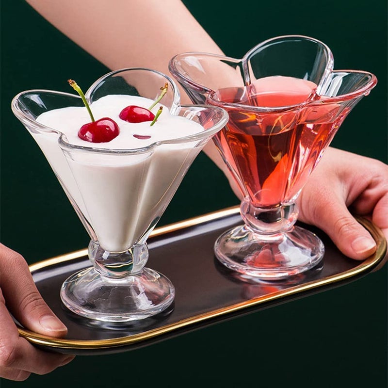 BHTHIM Glass Ice Cream Bowl Set 180 ml Dessert Serving Bowls Pack of 6 - Image 5