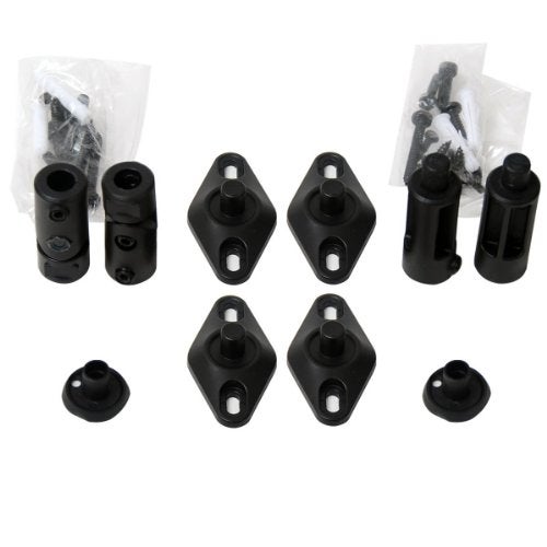 VideoSecu 4 Black Universal Satellite Speaker Mounts/Brackets for Walls and Ceilings 1VE (Black, 4 Pack) - Image 5