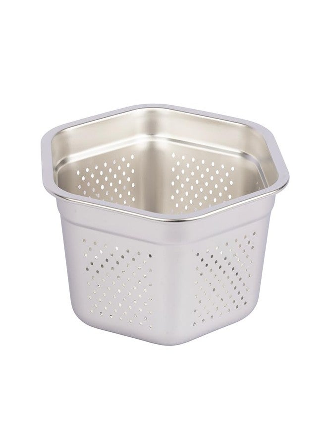 Alark 304 Stainless Steel Colander & Mixing Bowl Set Microporous Strainer with Basin for Washing Rice Vegetables Fruits Pasta Rustproof Durable Dishwasher Safe Kitchen Draining Cooked Dishwasher Safe - Image 1