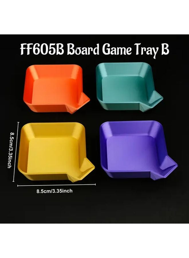 Durable Dice Tray FF605B Plastic DND Board Game Tray Vibrant Colors Ideal for TTRPG Fans - Image 1