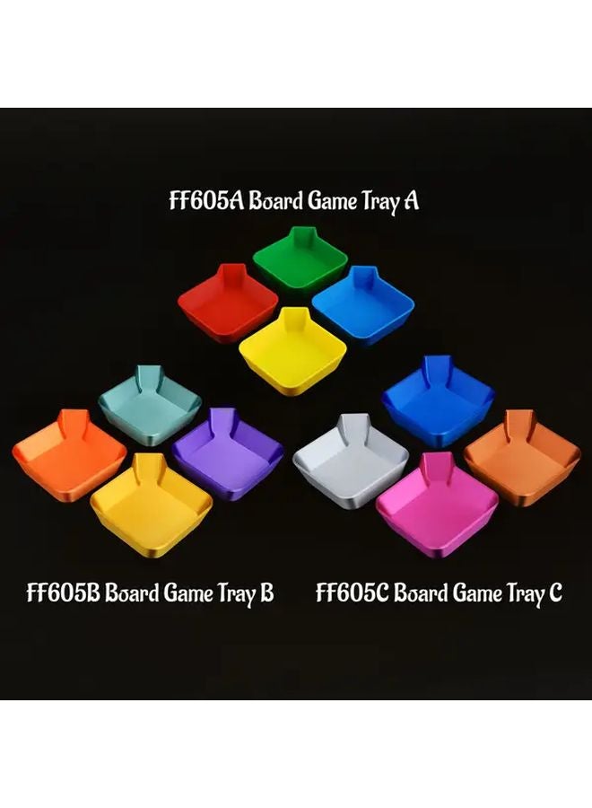 Durable Dice Tray FF605B Plastic DND Board Game Tray Vibrant Colors Ideal for TTRPG Fans - Image 5