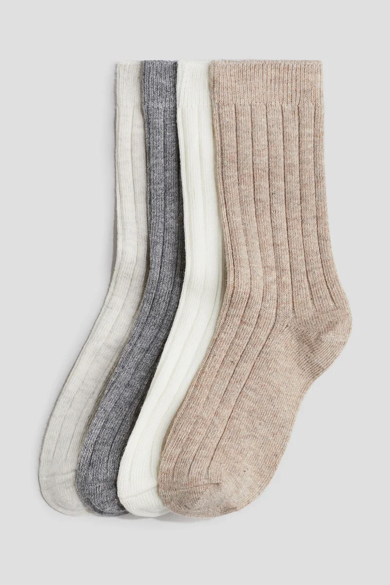اتش اند ام 4-pack ribbed socks