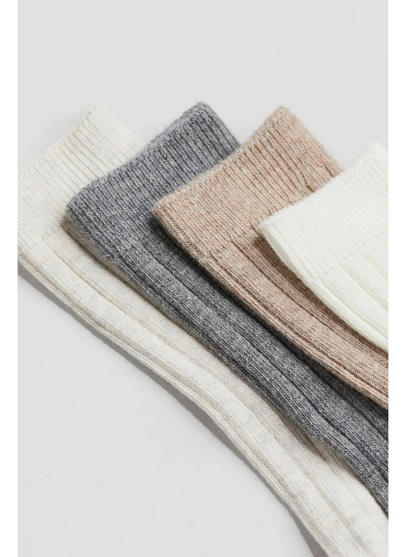 اتش اند ام 4-pack ribbed socks