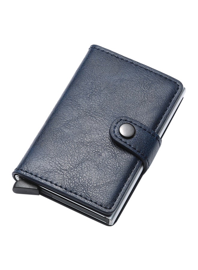 NIBEMINENT Rfid Blocking Card Holder Dark Blue