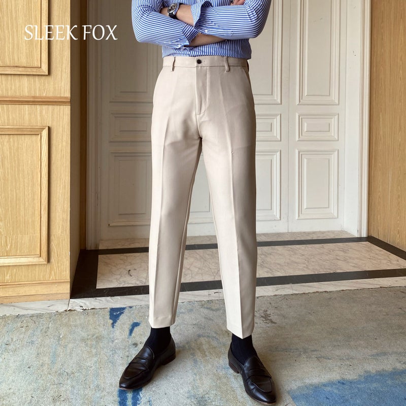 2025 Summer Retro Thin Men'S Versatile Loose Formal Suit Pants Stylish Casual Neutral Straight Long Trousers - Image 5