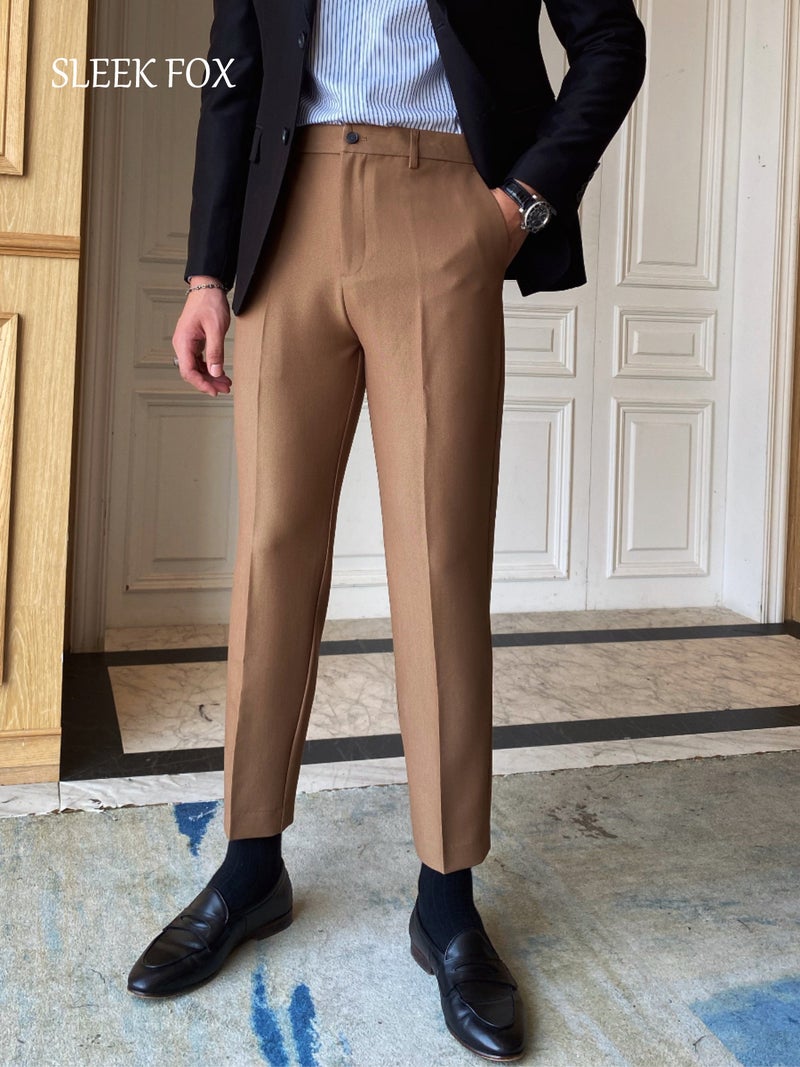 2025 Summer Retro Thin Men'S Versatile Loose Formal Suit Pants Stylish Casual Neutral Straight Long Trousers - Image 4