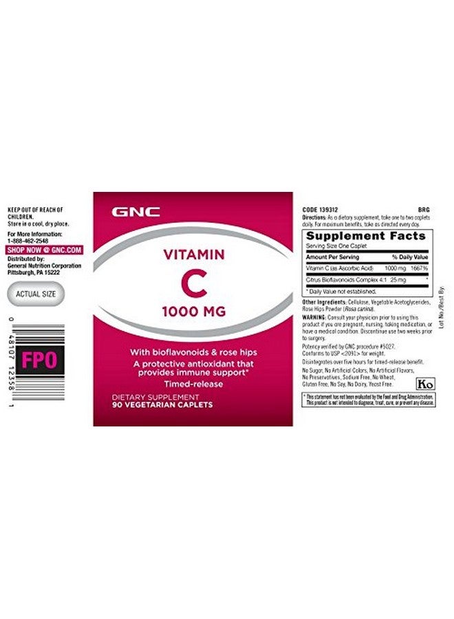 GNC Vitamin C 1000 MG - Twin Pack - Image 3