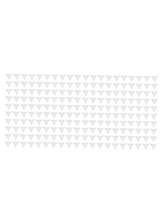 Thoraya 200pcs Inside Corner Dust Guards Clear Triangular Anti Collision Dust Proof Table Corner Guards for Stairs Closets Cabinets Drawers  - Image 4
