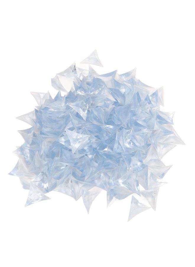 200pcs Inside Corner Dust Guards Clear Triangular Anti Collision Dust Proof Table Corner Guards for Stairs Closets Cabinets Drawers