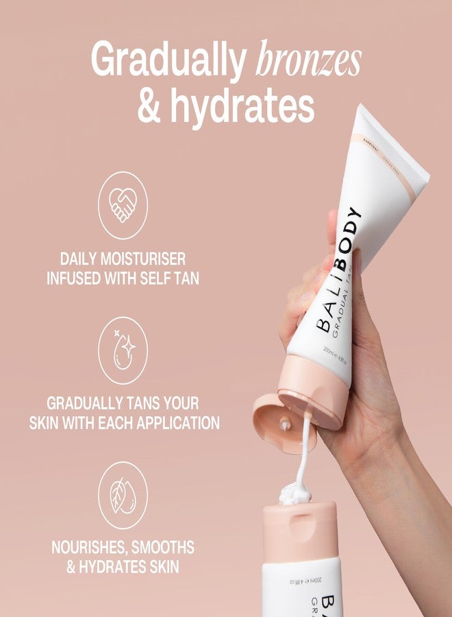 Bali Body بالي بودي تان تدريجي - لوشن مرطب فائق للنساء ذوات البشرة الجافة للغاية، تان ذاتي مرطب طبيعي، غير دهني وخالي من الخطوط، خالي من القسوة (200 مل/6.7 أونصة سائلة) - Image 5