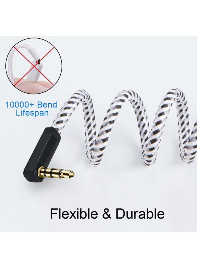 CableCreation Headphone Extension Cable, 90 Degree TRRS 3.5mm Male to Female Audio Extension Cable 4-Conductor(Microphone Compatible), 3 Feet - Image 4