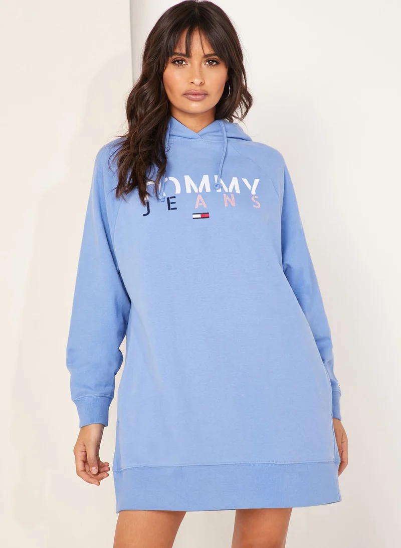 TOMMY JEANS Logo Hooded Dress