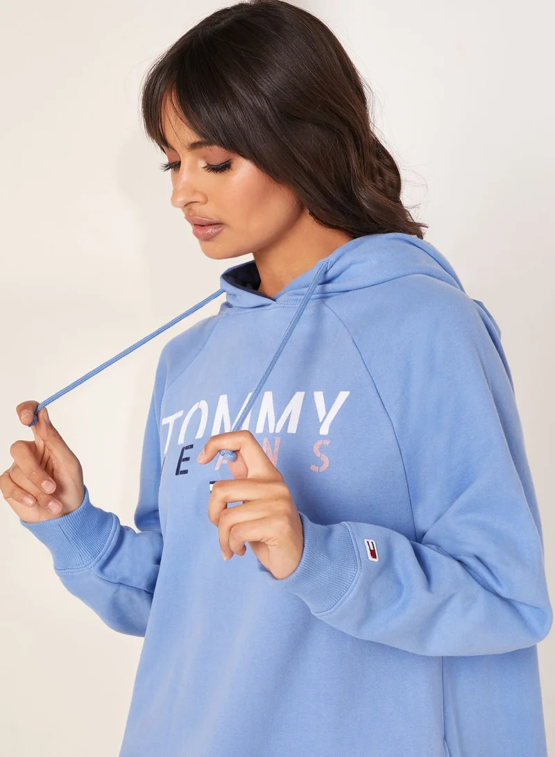 TOMMY JEANS Logo Hooded Dress