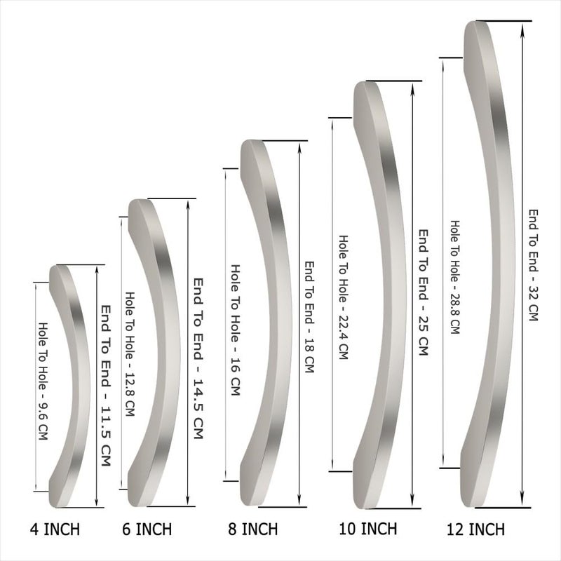 ALLIED Stainless Steel Cabinet Handle No. 910 | 4 inch | Glossy Chrome (Pack of 2), Pull handle - Image 2