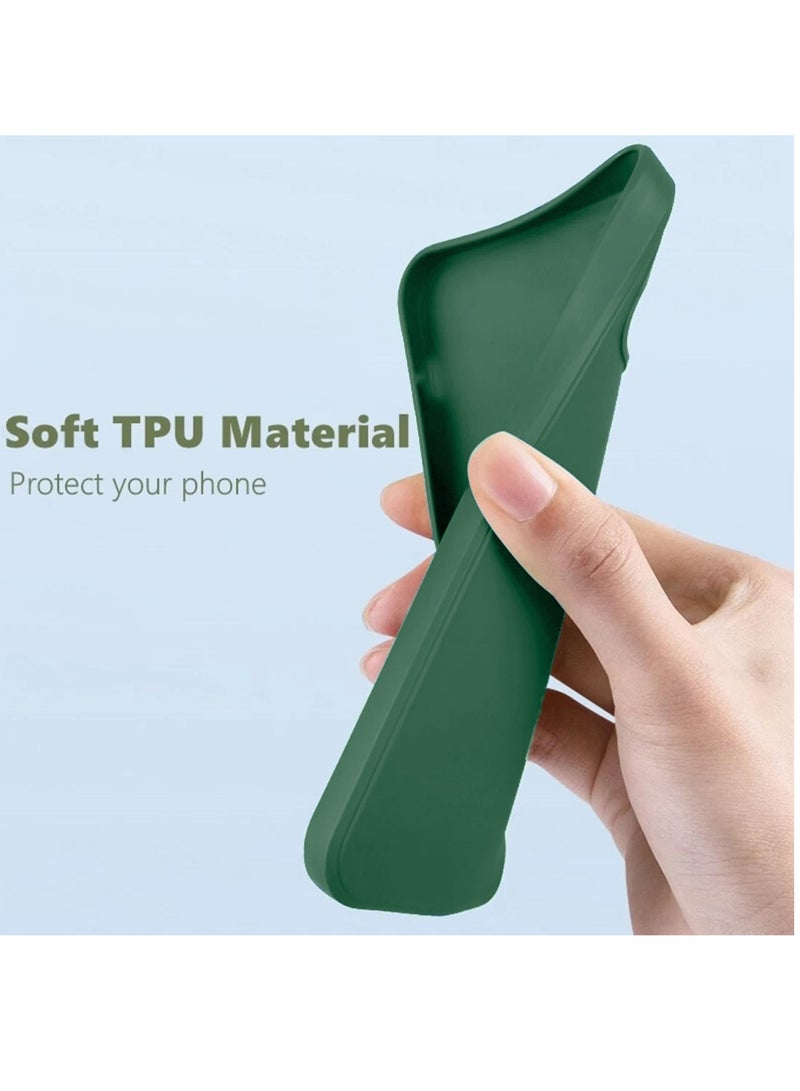 Wtech Tecno Pova 7 Pro 5G 2025 Liquid Silicone Carbon Fiber Texture Case Cover (MCFPSN) - Dark Green - Image 5