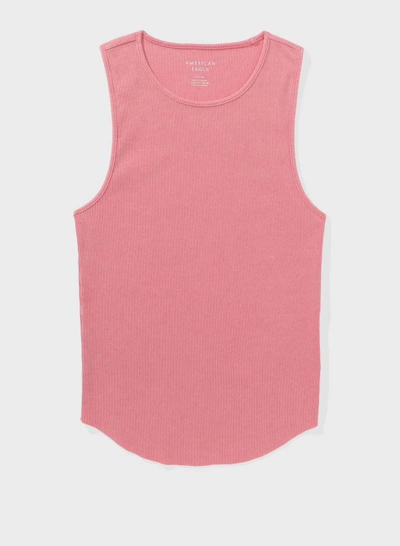 American Eagle Crew Neck Knitted Tank Top