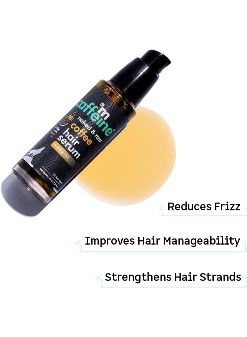 MCaffeine Hair Serum for Hair Fall Control for Men & Women | Lightweight & Non Sticky Serum with Walnut Oil & Argan Oil | SLS & Paraben Free - 50ml - Image 3