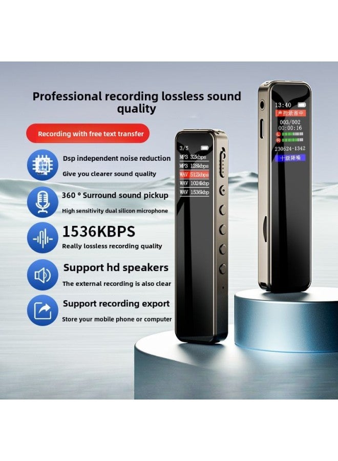 Generic Professional HD Noise Reduction Recording Pen Super Long Standby Class Large Capacity Recorder Voice To Text-Color:Top Version [ten-level Noise Reduction] Enlarged Battery-Capacity:Free Memory 256g [limited Edition With Lanyard] 20-year Warranty  - Image 2