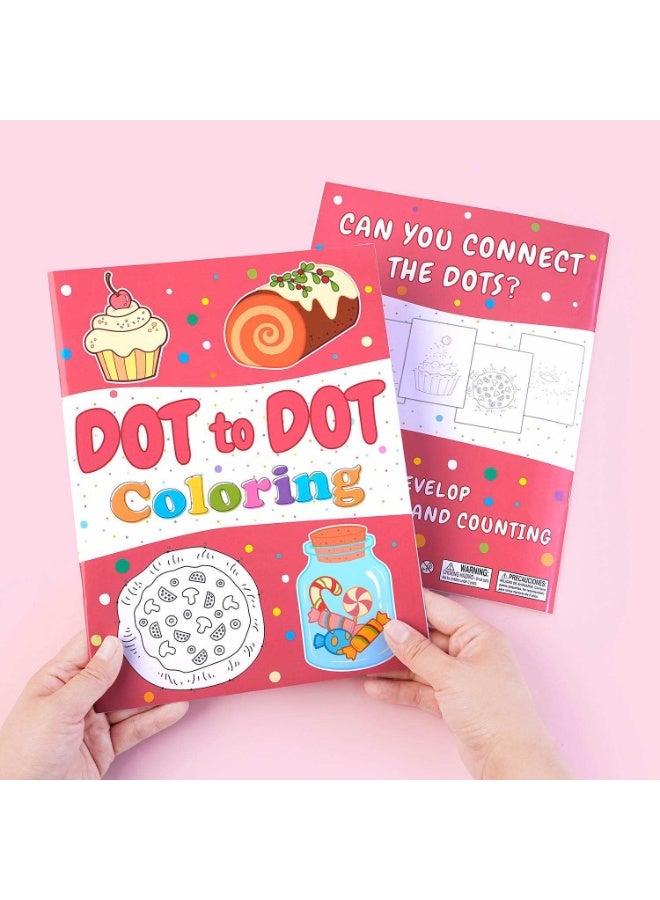 Capstro Dot to Dot Coloring Book for Kids – 50 Connect the Dots Activity Pages with Food-Themed, Number Connection Puzzles, Coloring Activity Book, Fine Motor Skills Practice – Food - Image 5