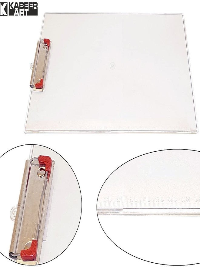 Arora Acrylic Clipboard Exam Pad, Flexible Plastic Paper Board Writing Pad for School and Office Use 1pc - Image 5