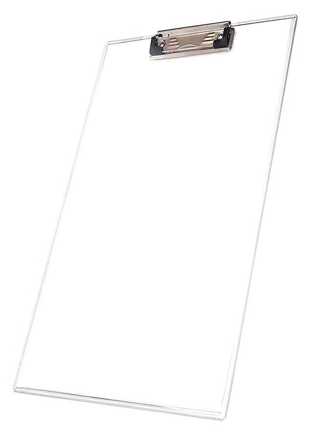 Arora Acrylic Clipboard Exam Pad, Flexible Plastic Paper Board Writing Pad for School and Office Use 1pc - Image 1