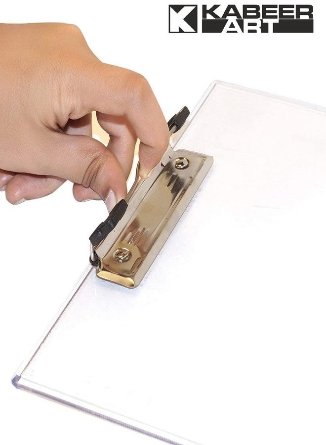 Arora Acrylic Clipboard Exam Pad, Flexible Plastic Paper Board Writing Pad for School and Office Use 1pc - Image 3