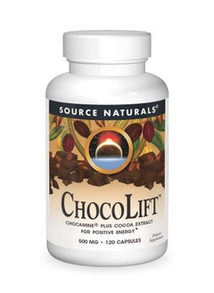 Source Naturals Chocolift 500Mg Chocamine Cocoa Extract For Positive Energy 120 Capsules  - Image 1