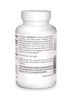 Source Naturals Chocolift 500Mg Chocamine Cocoa Extract For Positive Energy 120 Capsules  - Image 3