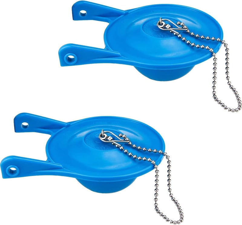 Lceyco Gerber Toilet Flapper, Upgraded 3 Inch Flapper Replacement for Gerber 99-788 with Stainless Chain & Long Lasting Rubber Water Saving, 2-Pack - Image 1