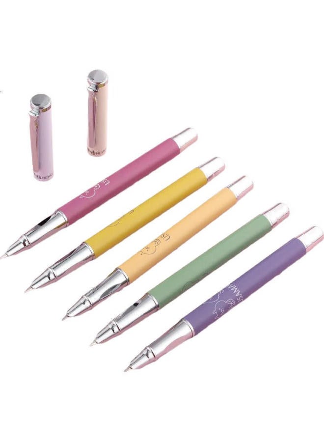 Hero 【Back To School Essential】Hero Cartoon Student Fountain Pen Set For Grade 3 Posture Practice And Daily Writing, Female Style, 6 Pieces (Random Colors) - Image 3
