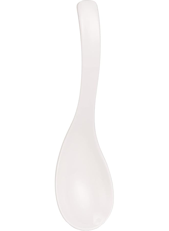 دينويل ملعقة تقديم ميلامين بيضاء، بيضاء، 9.75 بوصة، Dws5014W، قطعة واحدة - Image 1