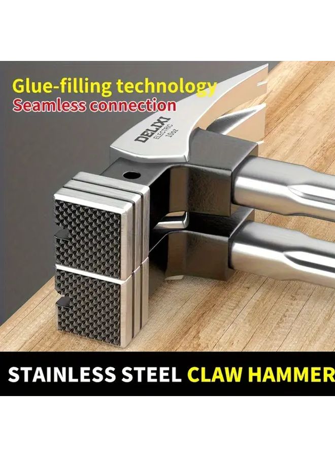 Right Angle Square Head 10OZ Heavy Duty Claw Hammer Non Slip Grip Multifunctional - Image 4